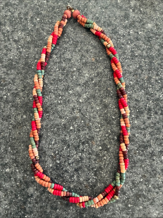 Jewelry - Boho Style Multicolor Beaded Twist Necklace - Women's Jewelry